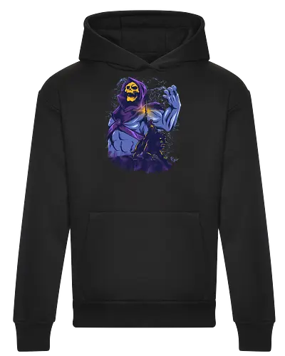 evil golden skull - evil, masterofuniverse, heman, skeletor, cool, sword master, dark magic, kingdom, 80s, vintage, retro - Heavyweight Hoodie