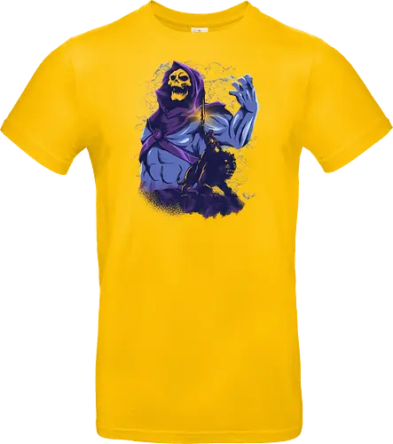 evil golden skull - evil, masterofuniverse, heman, skeletor, cool, sword master, dark magic, kingdom, 80s, vintage, retro - Standard T-Shirt