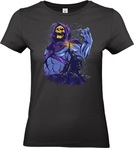 evil golden skull - evil, masterofuniverse, heman, skeletor, cool, sword master, dark magic, kingdom, 80s, vintage, retro - Standard T-Shirt (Women)