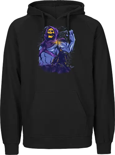 evil golden skull - evil, masterofuniverse, heman, skeletor, cool, sword master, dark magic, kingdom, 80s, vintage, retro - Fairtrade Hoodie