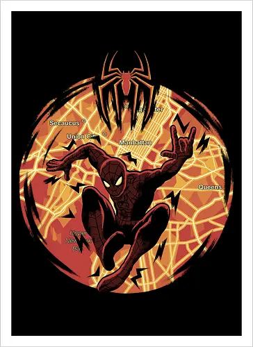 New Day In NYC - Superhero, NYC - Artprint