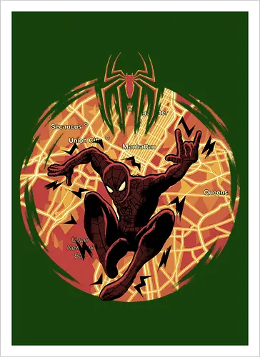 New Day In NYC - Superhero, NYC - Artprint