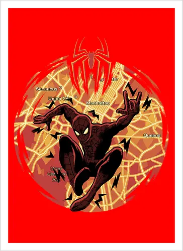 New Day In NYC - Superhero, NYC - Artprint