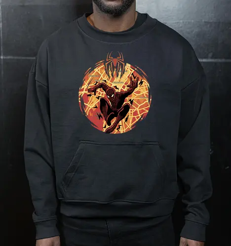 New Day In NYC - Superhero, NYC - Cropped Sweatshirt