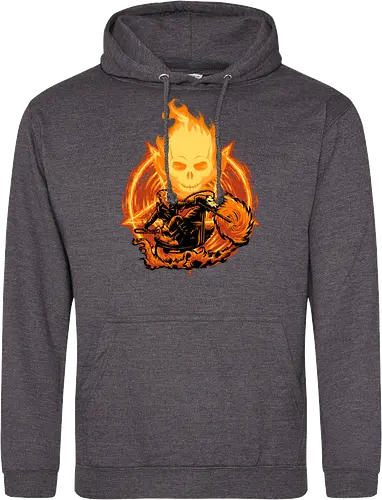 Ride Through The Fire - Ghost Rider, Comic, Fire - Standard Hoodie