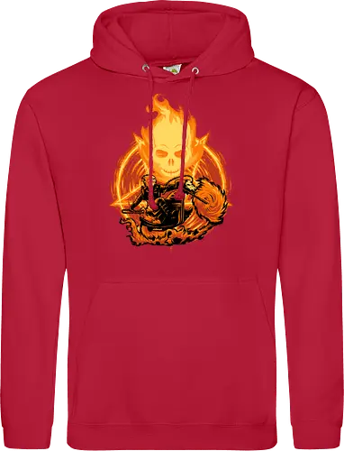 Ride Through The Fire - Ghost Rider, Comic, Fire - Standard Hoodie