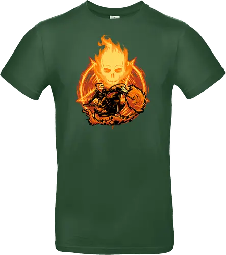 Ride Through The Fire - Ghost Rider, Comic, Fire - Standard T-Shirt