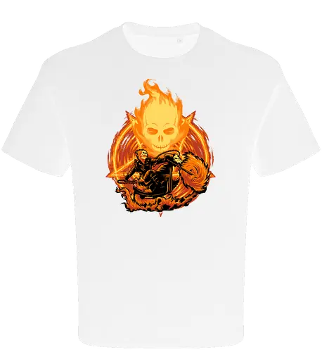Ride Through The Fire - Ghost Rider, Comic, Fire - Oversize T-Shirt