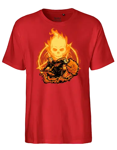 Ride Through The Fire - Ghost Rider, Comic, Fire - Fairtrade T-Shirt