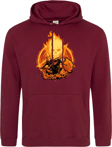 Ride Through The Fire - Ghost Rider, Comic, Fire - Standard Hoodie