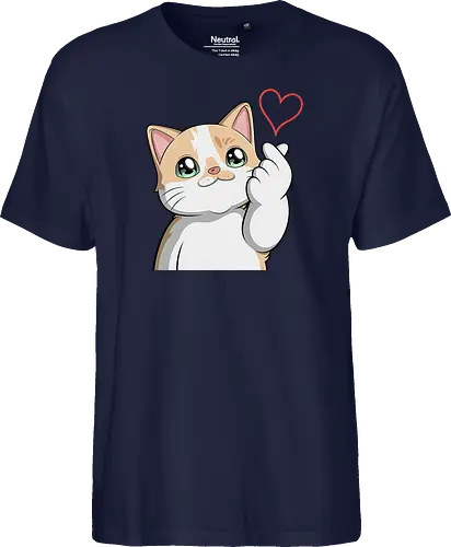 fromMilowwithLove - Smilow, Twitch, Streamer, Katze, Chaos, Liebe, Herz - Fairtrade T-Shirt
