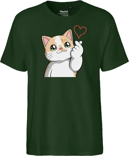 fromMilowwithLove - Smilow, Twitch, Streamer, Katze, Chaos, Liebe, Herz - Fairtrade T-Shirt