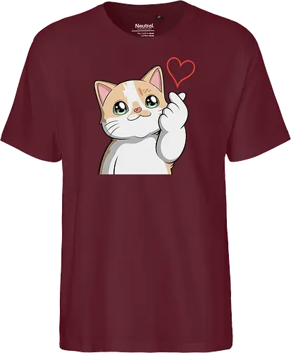 fromMilowwithLove - Smilow, Twitch, Streamer, Katze, Chaos, Liebe, Herz - Fairtrade T-Shirt
