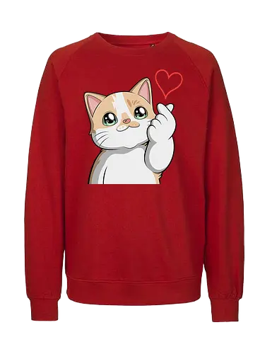 fromMilowwithLove - Smilow, Twitch, Streamer, Katze, Chaos, Liebe, Herz - Fairtrade Sweatshirt