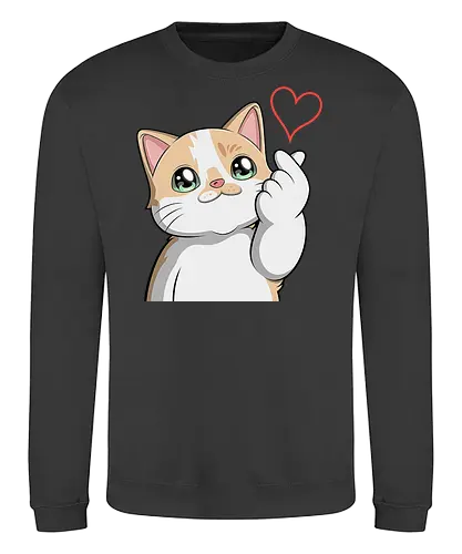 fromMilowwithLove - Smilow, Twitch, Streamer, Katze, Chaos, Liebe, Herz - Sweatshirt