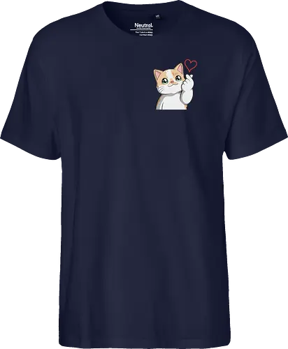 fromMilowwithLove-pocket - Smilow, Twitch, Streamer, Katze, Chaos, Liebe, Herz - Fairtrade T-Shirt