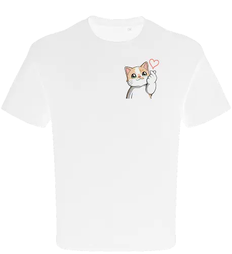 fromMilowwithLove-pocket - Smilow, Twitch, Streamer, Katze, Chaos, Liebe, Herz - Oversize T-Shirt