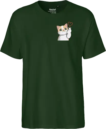 fromMilowwithLove-pocket - Smilow, Twitch, Streamer, Katze, Chaos, Liebe, Herz - Fairtrade T-Shirt