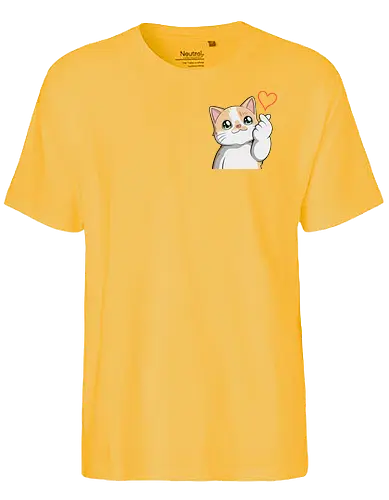 fromMilowwithLove-pocket - Smilow, Twitch, Streamer, Katze, Chaos, Liebe, Herz - Fairtrade T-Shirt