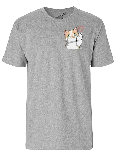 fromMilowwithLove-pocket - Smilow, Twitch, Streamer, Katze, Chaos, Liebe, Herz - Fairtrade T-Shirt