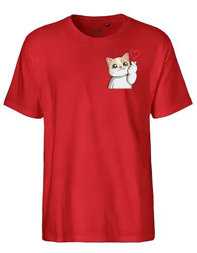 fromMilowwithLove-pocket - Smilow, Twitch, Streamer, Katze, Chaos, Liebe, Herz - Fairtrade T-Shirt