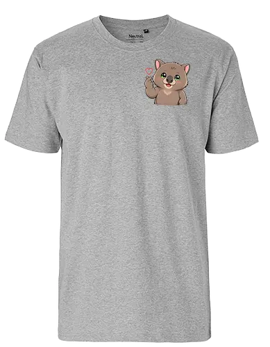 fromWolimswithLove-pocket - Smilow, Wolims, Twitch, Streamer, Katze, Chaos, Liebe, Herz - Fairtrade T-Shirt