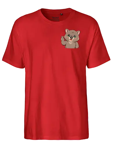 fromWolimswithLove-pocket - Smilow, Wolims, Twitch, Streamer, Katze, Chaos, Liebe, Herz - Fairtrade T-Shirt