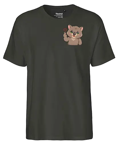 fromWolimswithLove-pocket - Smilow, Wolims, Twitch, Streamer, Katze, Chaos, Liebe, Herz - Fairtrade T-Shirt