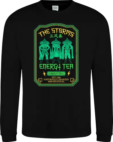The Storms Energy Tea - big trouble in little china, 80s, 80s movies, cult movies, geek, green tea, jack burton, lo pan, martial arts, matcha, nerd, nostalgia, retro, tea drinker, vintage - Sweatshirt