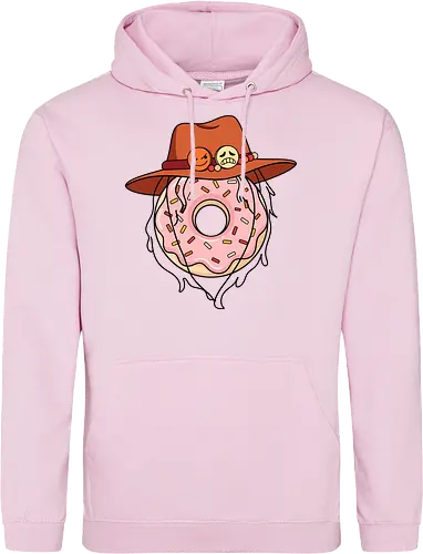 The Ultimate Anime Meme - One Piece meme shirt, Portgas D Ace merch, Fire Fist donut graphic, dark humor anime tee, tragic anime meme apparel, iconic pirate hat design, otaku inside joke clothing, funny manga streetwear, aesthetic anime food shirt, anime heartbreak tee - Standard Hoodie