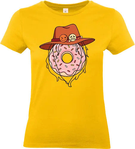 The Ultimate Anime Meme - One Piece meme shirt, Portgas D Ace merch, Fire Fist donut graphic, dark humor anime tee, tragic anime meme apparel, iconic pirate hat design, otaku inside joke clothing, funny manga streetwear, aesthetic anime food shirt, anime heartbreak tee - Standard T-Shirt (Women)