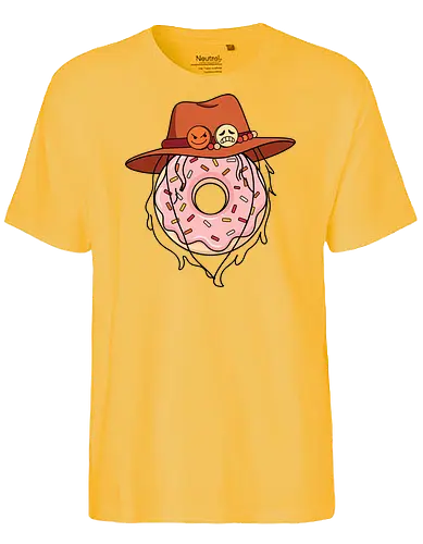 The Ultimate Anime Meme - One Piece meme shirt, Portgas D Ace merch, Fire Fist donut graphic, dark humor anime tee, tragic anime meme apparel, iconic pirate hat design, otaku inside joke clothing, funny manga streetwear, aesthetic anime food shirt, anime heartbreak tee - Fairtrade T-Shirt