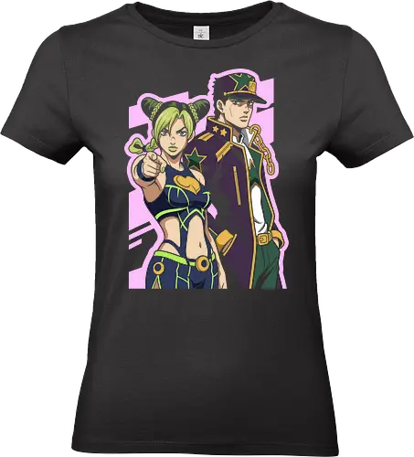 Ocean Lineage: The Star Legacy - Jojo Bizarre Adventure shirt, Jolyne Cujoh graphic tee, Jotaro Kujo merch, Stone Ocean apparel, anime family streetwear, bizarre anime fashion, JJBA part 6 clothing, aesthetic otaku graphic, shonen manga fashion, anime pose shirt - Standard T-Shirt (Women)