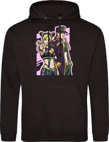 Ocean Lineage: The Star Legacy - Jojo Bizarre Adventure shirt, Jolyne Cujoh graphic tee, Jotaro Kujo merch, Stone Ocean apparel, anime family streetwear, bizarre anime fashion, JJBA part 6 clothing, aesthetic otaku graphic, shonen manga fashion, anime pose shirt - Standard Hoodie