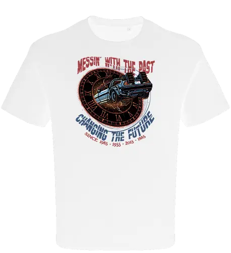 Mess with the past change the future - Movie, film, classic movie, time travel, family, sci-fi, comedy, future - Oversize T-Shirt