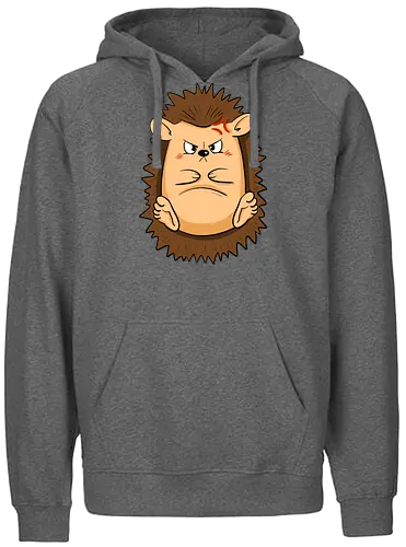 Grumpy Igel - Grumpy, Igel, Comic, Hedgehog - Fairtrade Hoodie