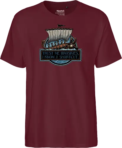 Shortcut took 10 years - Movie, film, myth, adventure, poem, action, fantasy, mythic, funny, humor - Fairtrade T-Shirt