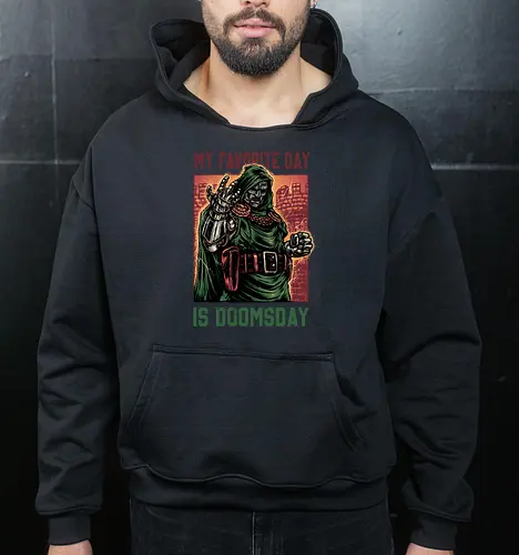 My Favorite Day is Doomsday - Movie, film, comics, sci-fi, science fiction, action, character, super villain - Cropped Hoodie