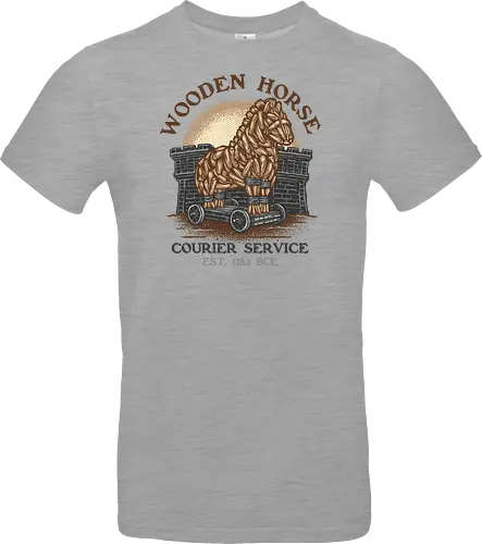 Wooden Horse Courier Service - Movie, film, myth, adventure, poem, action, fantasy, mythic, horse - Standard T-Shirt