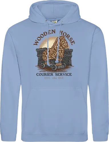Wooden Horse Courier Service - Movie, film, myth, adventure, poem, action, fantasy, mythic, horse - Standard Hoodie