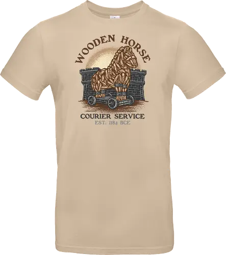 Wooden Horse Courier Service - Movie, film, myth, adventure, poem, action, fantasy, mythic, horse - Standard T-Shirt