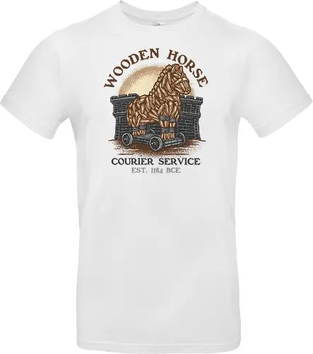 Wooden Horse Courier Service - Movie, film, myth, adventure, poem, action, fantasy, mythic, horse - Standard T-Shirt