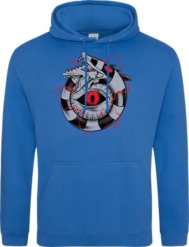 hell ouroboros - Demon, ouroboros, creature, alleyeseeing, snakes, serpent, redeyes, timburton, illuminati - Standard Hoodie