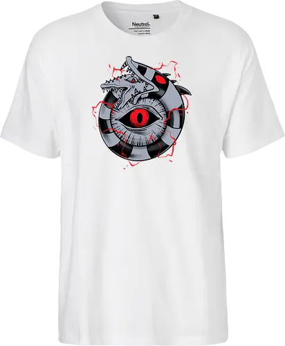 hell ouroboros - Demon, ouroboros, creature, alleyeseeing, snakes, serpent, redeyes, timburton, illuminati - Fairtrade T-Shirt