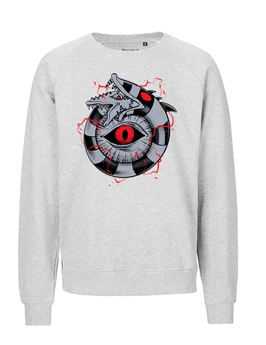 hell ouroboros - Demon, ouroboros, creature, alleyeseeing, snakes, serpent, redeyes, timburton, illuminati - Fairtrade Sweatshirt