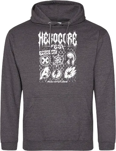herocore fest  - herocore, avengers, thunderbolt, Magnet, Superhero, galactic, villain, guardian - Standard Hoodie
