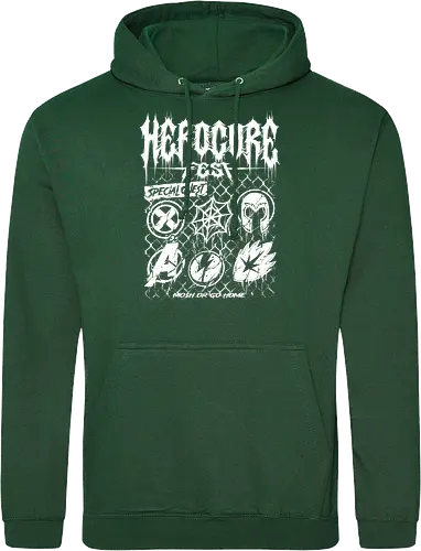 herocore fest  - herocore, avengers, thunderbolt, Magnet, Superhero, galactic, villain, guardian - Standard Hoodie