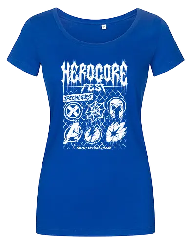 herocore fest  - herocore, avengers, thunderbolt, Magnet, Superhero, galactic, villain, guardian - Women T-Shirt