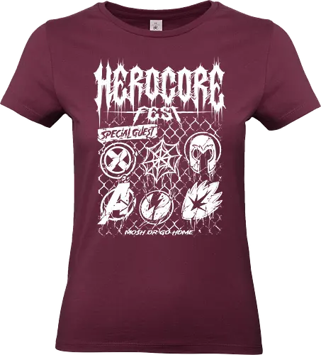 herocore fest  - herocore, avengers, thunderbolt, Magnet, Superhero, galactic, villain, guardian - Standard T-Shirt (Women)