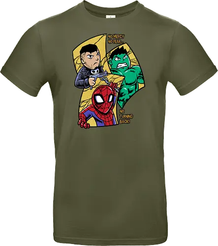 no turning back - Superhero, Superhero, Superhero, superhero, antihero, cool, chibi, cartoon - Standard T-Shirt